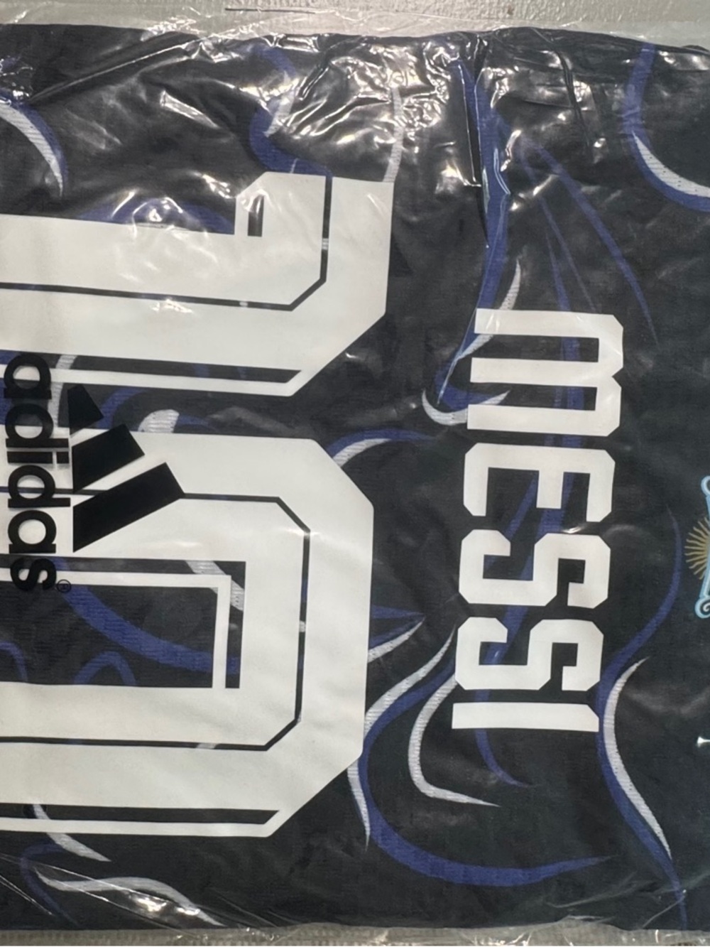 adidas Men’s Black & Blue Argentina #10 Soccer Jersey - Picture 3 of 3